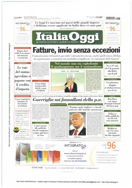 Italia oggi : quotidiano di economia finanza e politica